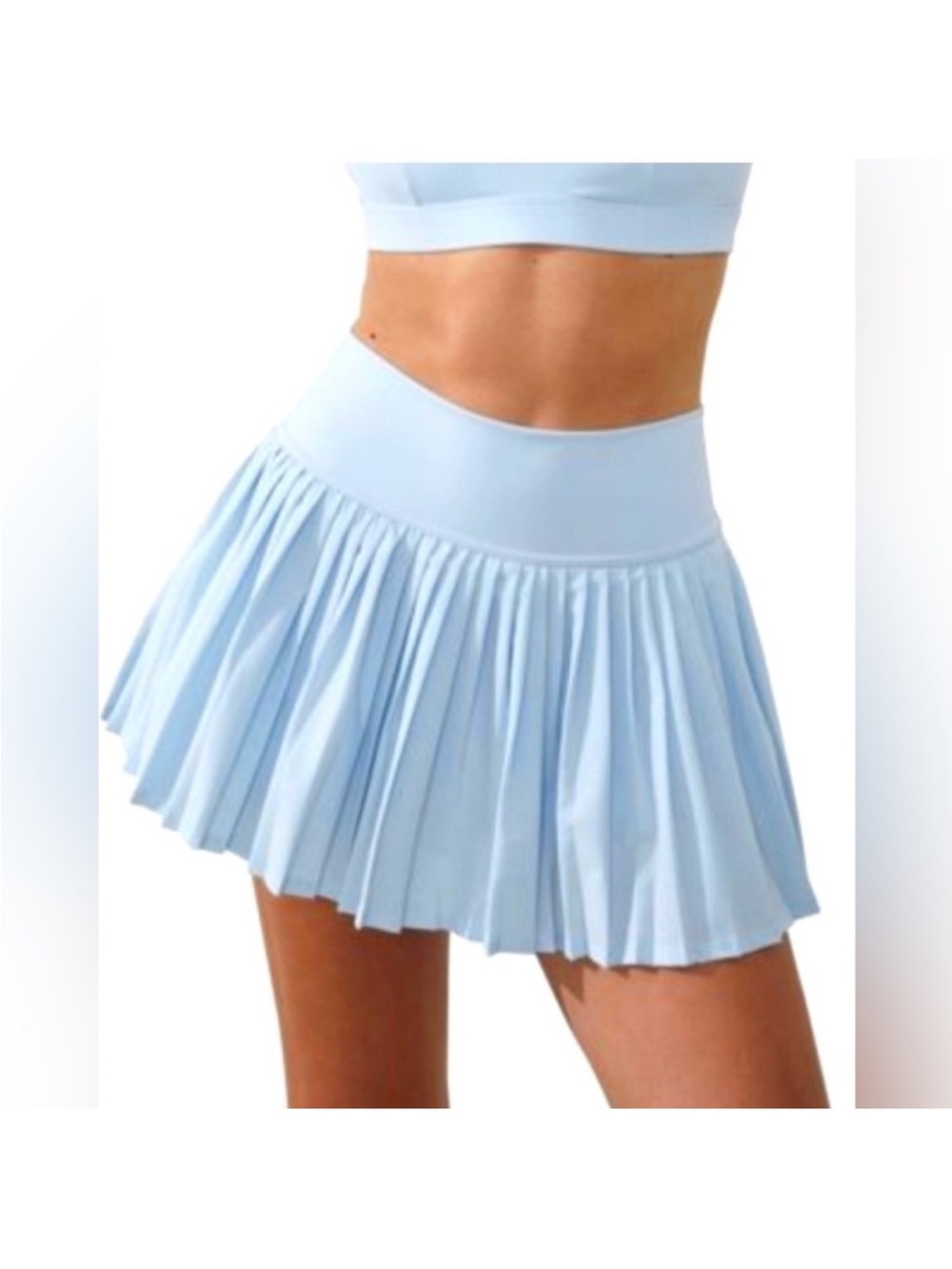all in motion Light Blue Pleated Mini Skirt